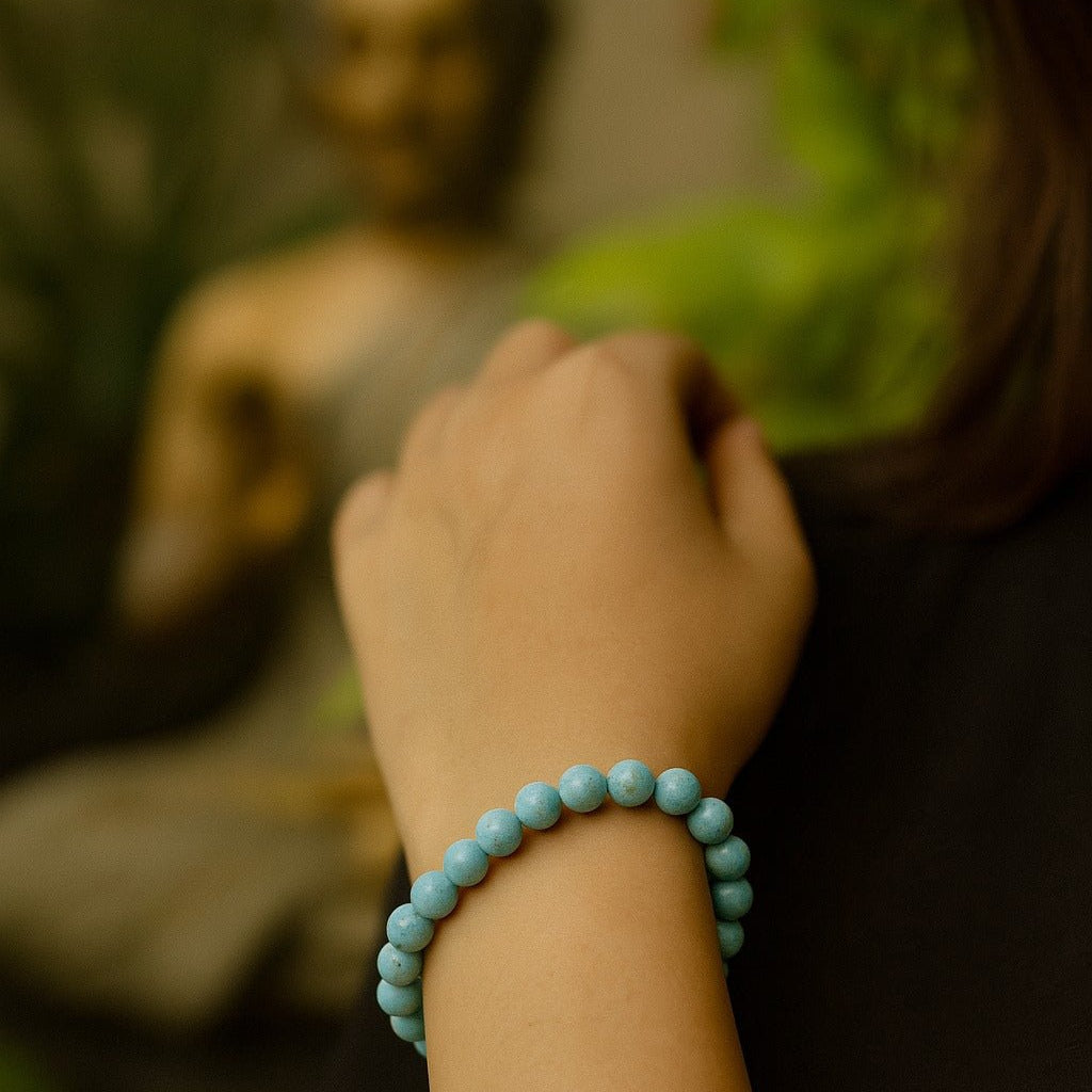 Firoza (Turquoise) Healing Bracelet - Ankshaktiyaan by seemaa arora