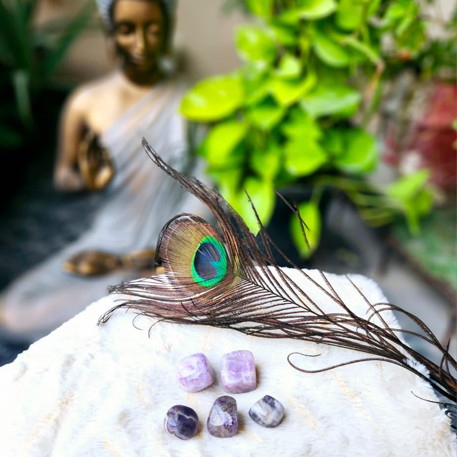 Natural Amethyst Tumbles – Calmness, Clarity & Protection - Ankshaktiyaan by seemaa arora