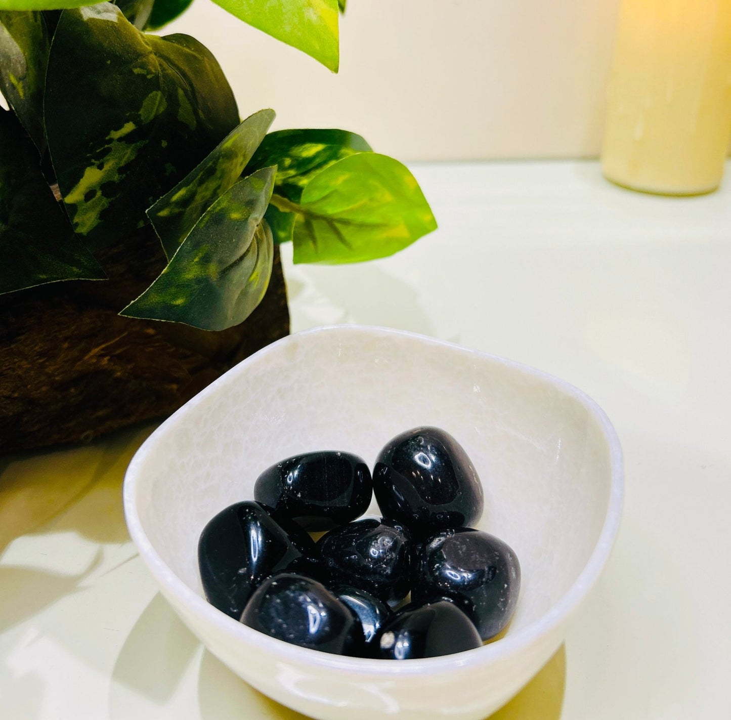 Natural Black Obsidian Tumbles – Protection & Energy Shield - Ankshaktiyaan by seemaa arora