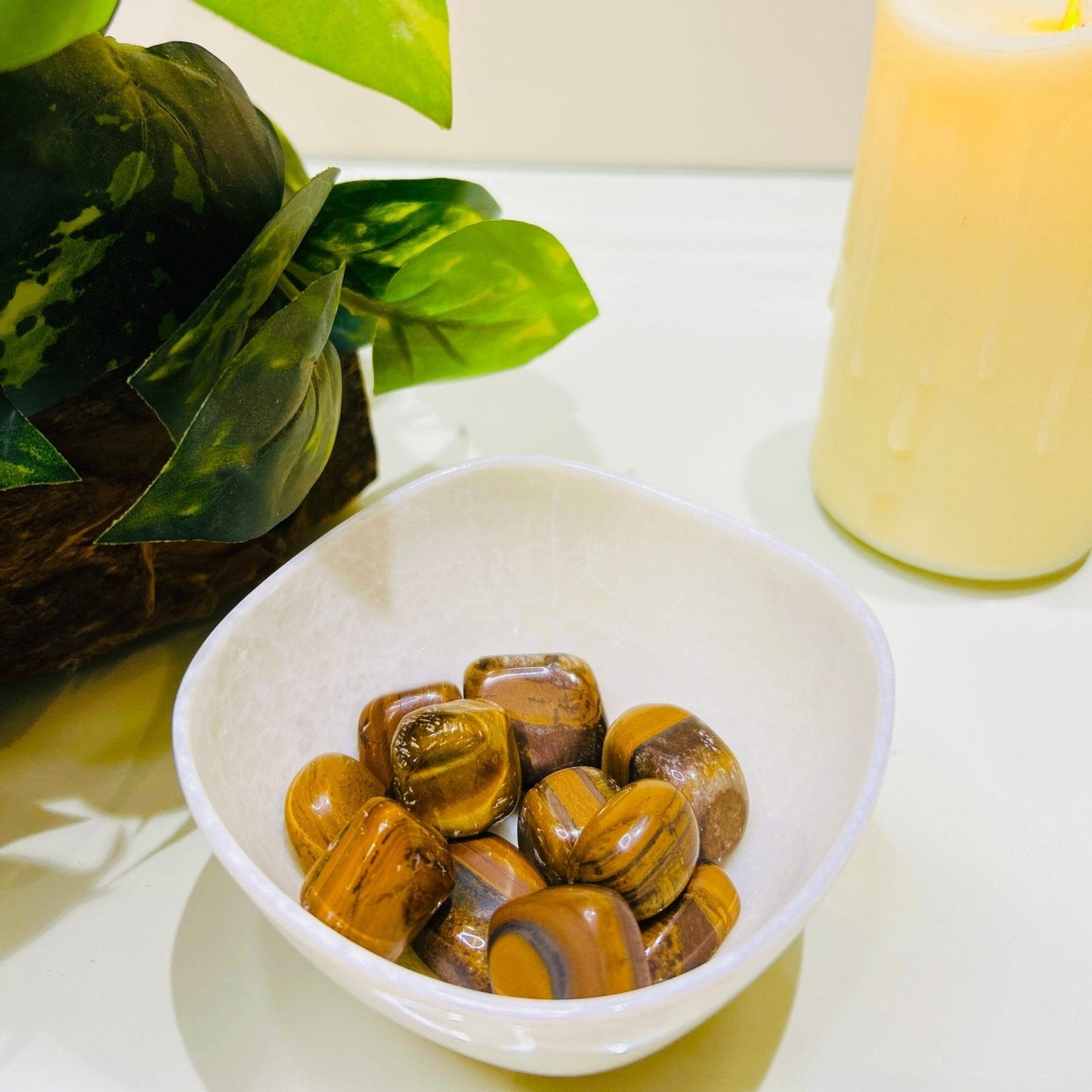 Natural Tiger Eye Tumbles – Courage, Confidence & Protection - Ankshaktiyaan by seemaa arora