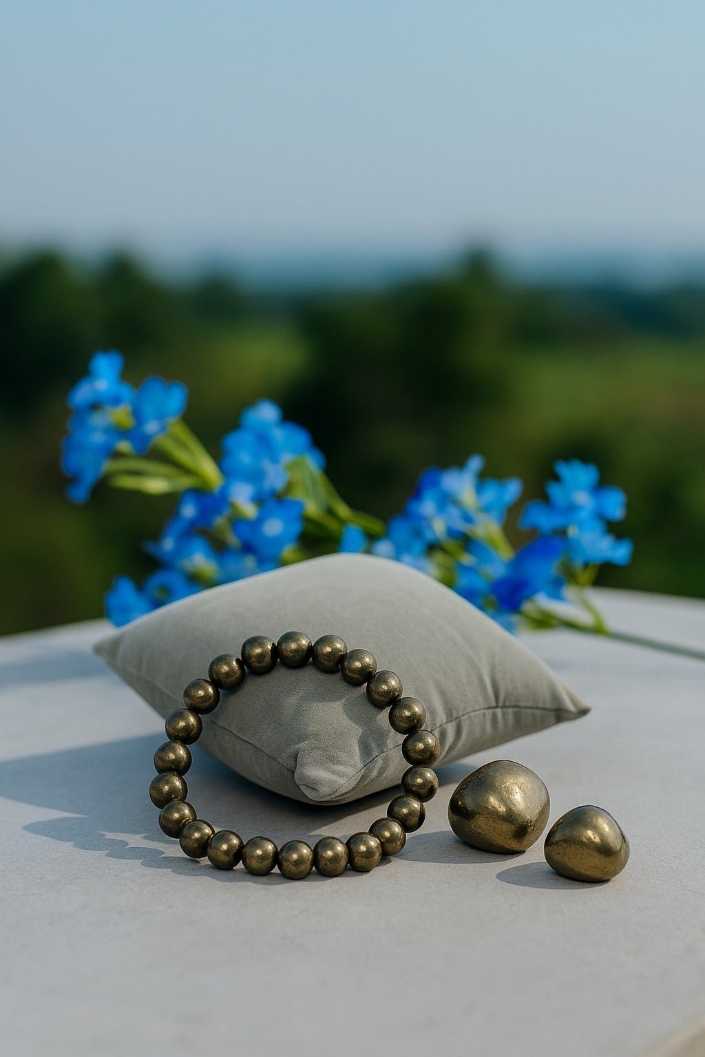 Pyrite Bracelet - Ankshaktiyaan by seemaa arora