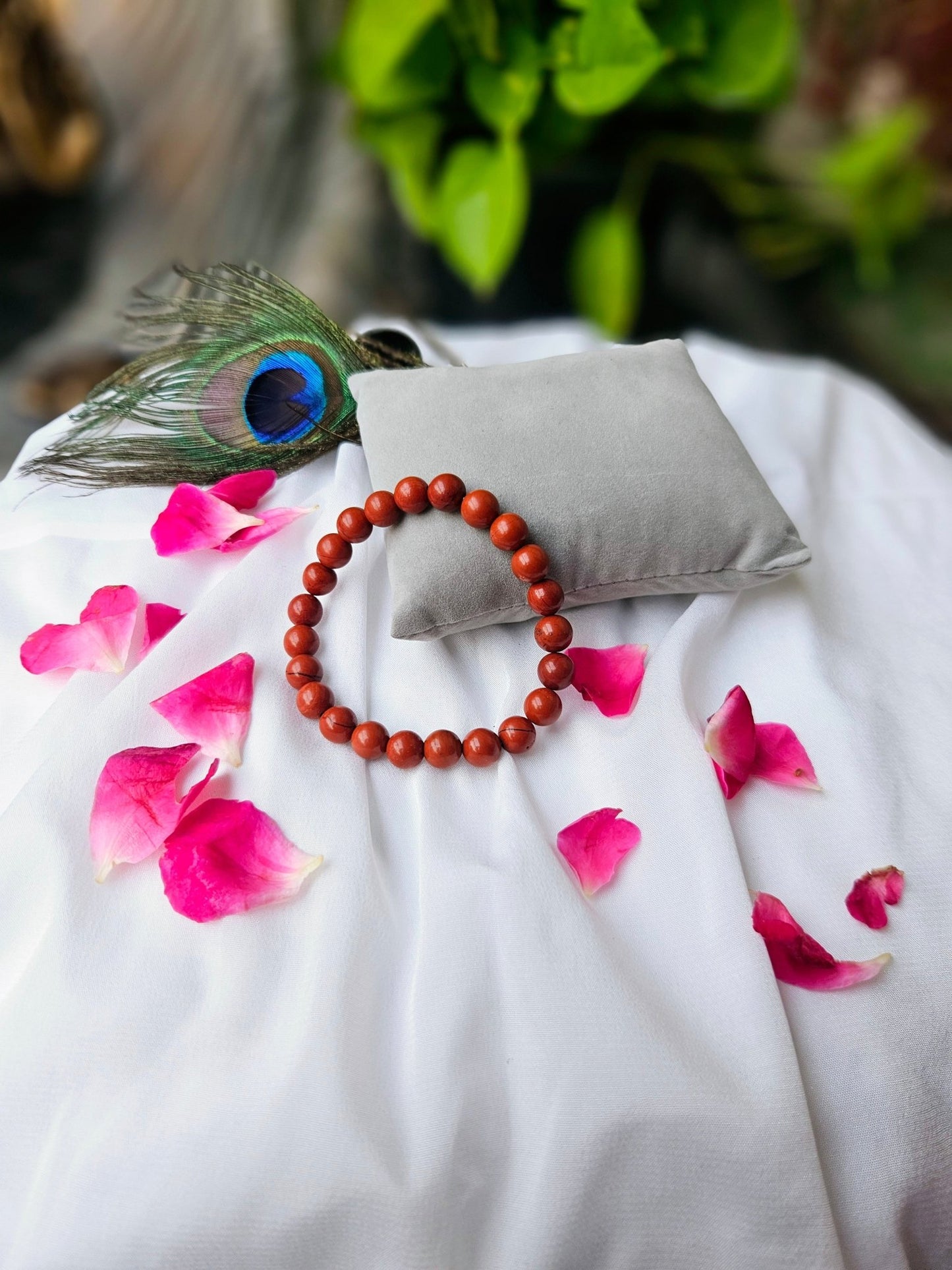 Red Jasper Energy Bracelet – Strength, Stability & Protection - Ankshaktiyaan by seemaa arora