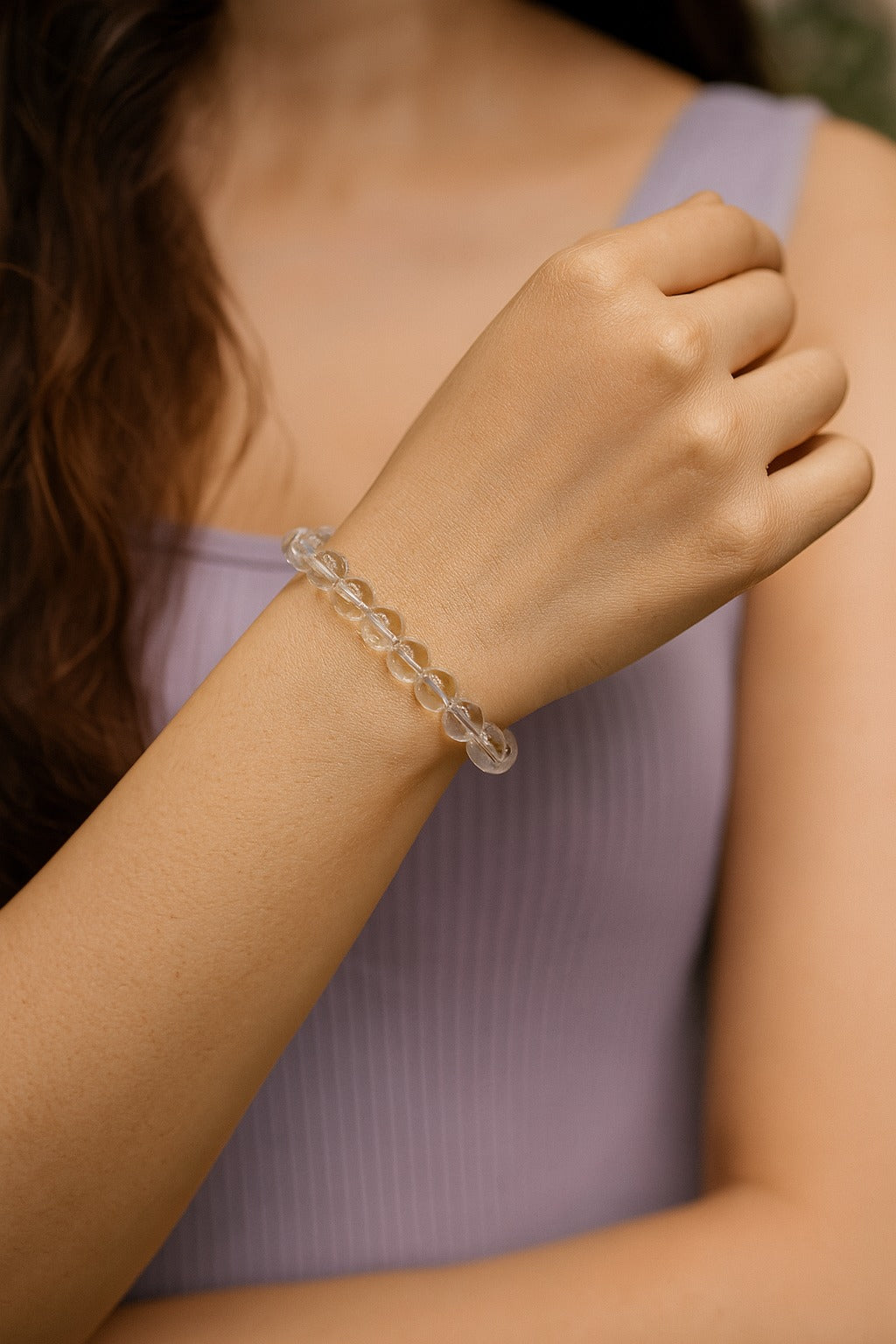 Clear Quartz Healing Bracelet – Clarity, Energy & Manifestation