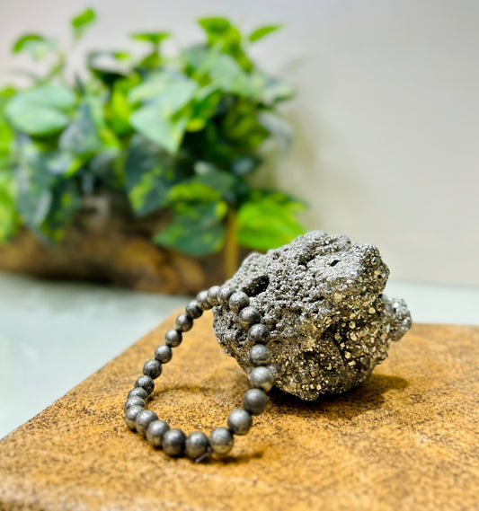 Pyrite Bracelet – Stone of Wealth, Confidence & Protection