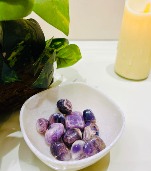 Natural Amethyst Tumbles – Calmness, Clarity & Protection