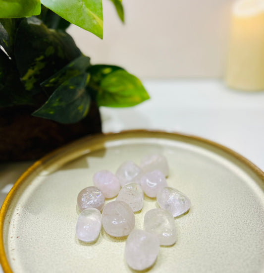 Natural Clear Quartz Tumbles – Energy Amplifier & Healing Crystal