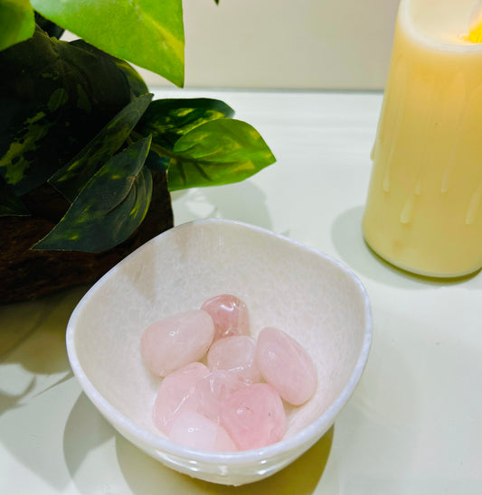 Natural Rose Quartz Tumbles – Love, Harmony & Emotional Healing