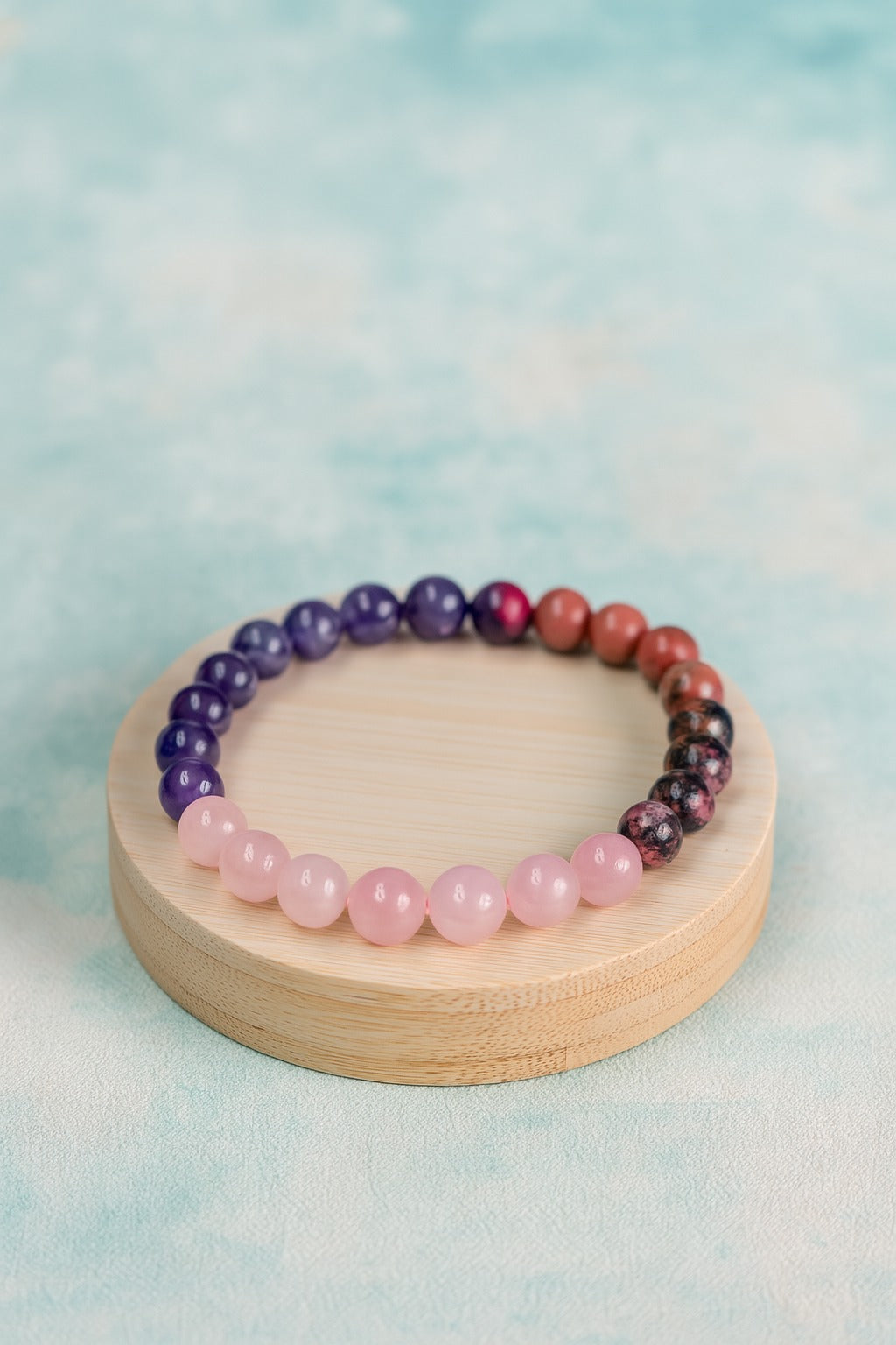 Love Magnet Bracelet – Rose Quartz & Rhodonite for Love & Harmony