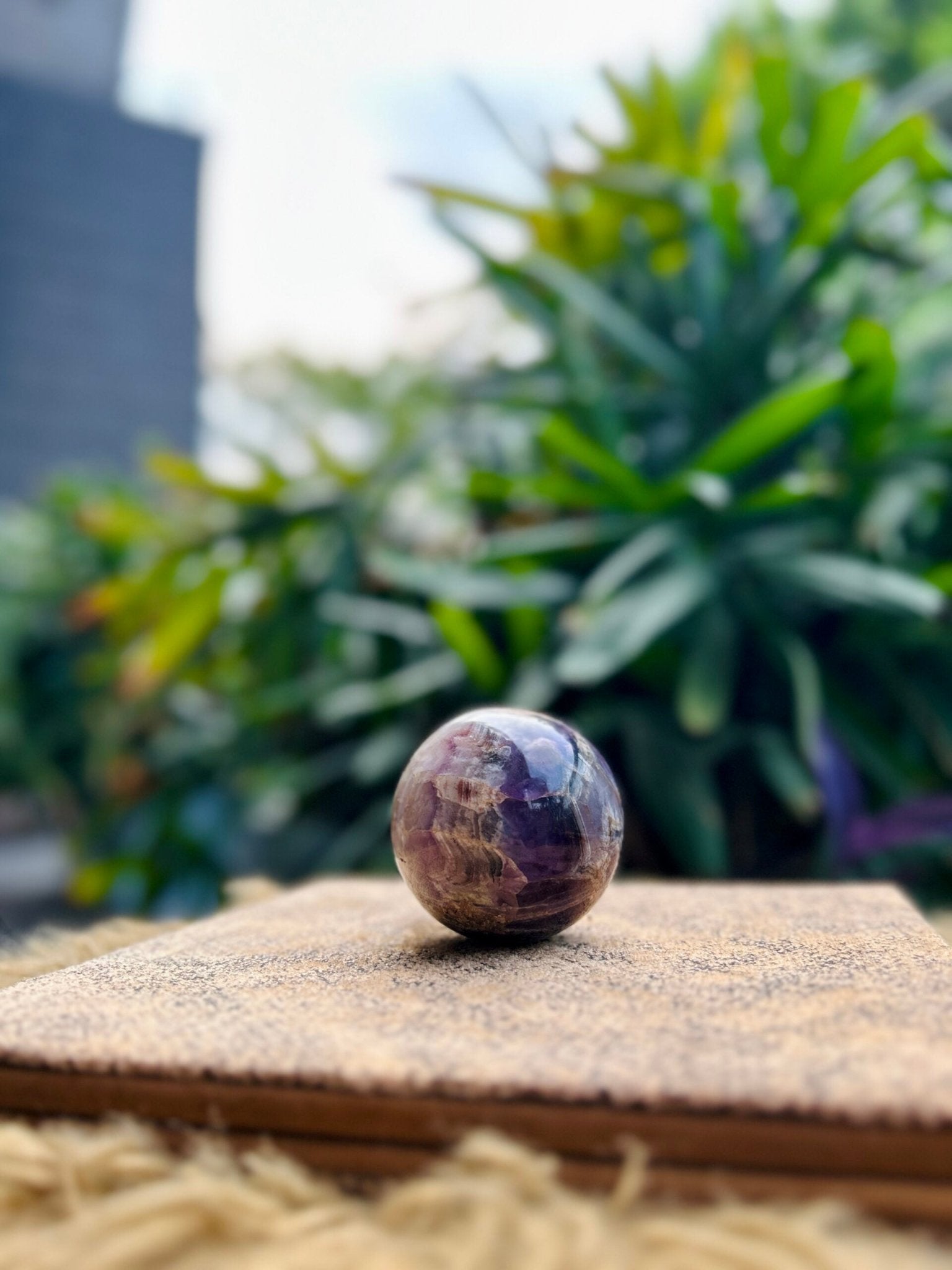 Amethyst Crystal Ball – Calm, Clarity & Spiritual Growth - Ankshaktiyaan by seemaa arora