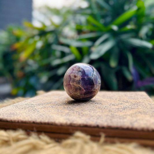 Amethyst Crystal Ball – Calm, Clarity & Spiritual Growth - Ankshaktiyaan by seemaa arora