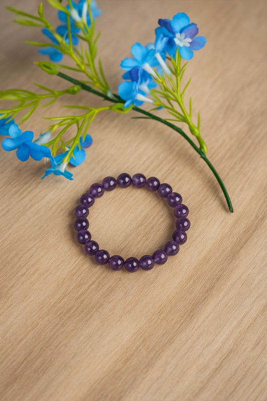 Amethyst Crystal Bracelet - Ankshaktiyaan by seemaa arora