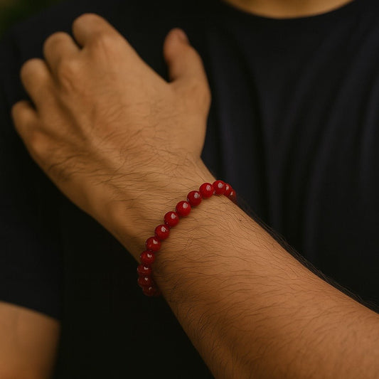 Carnelian Crystal Bracelet – Motivation, Energy & Confidence - Ankshaktiyaan by seemaa arora