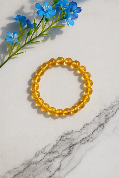Citrine Crystal Bracelet – - Ankshaktiyaan by seemaa arora