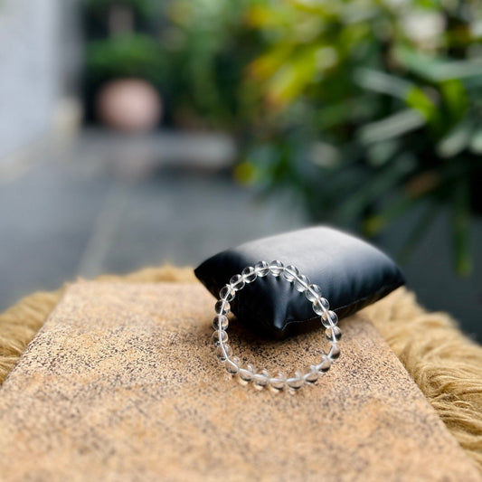 Clear Quartz Healing Bracelet – Clarity, Energy & Manifestation - Ankshaktiyaan by seemaa arora