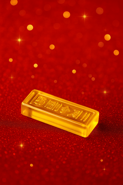 Feng - Shui Gold Ingot Bar - Pack of 3 - Ankshaktiyaan by seemaa arora