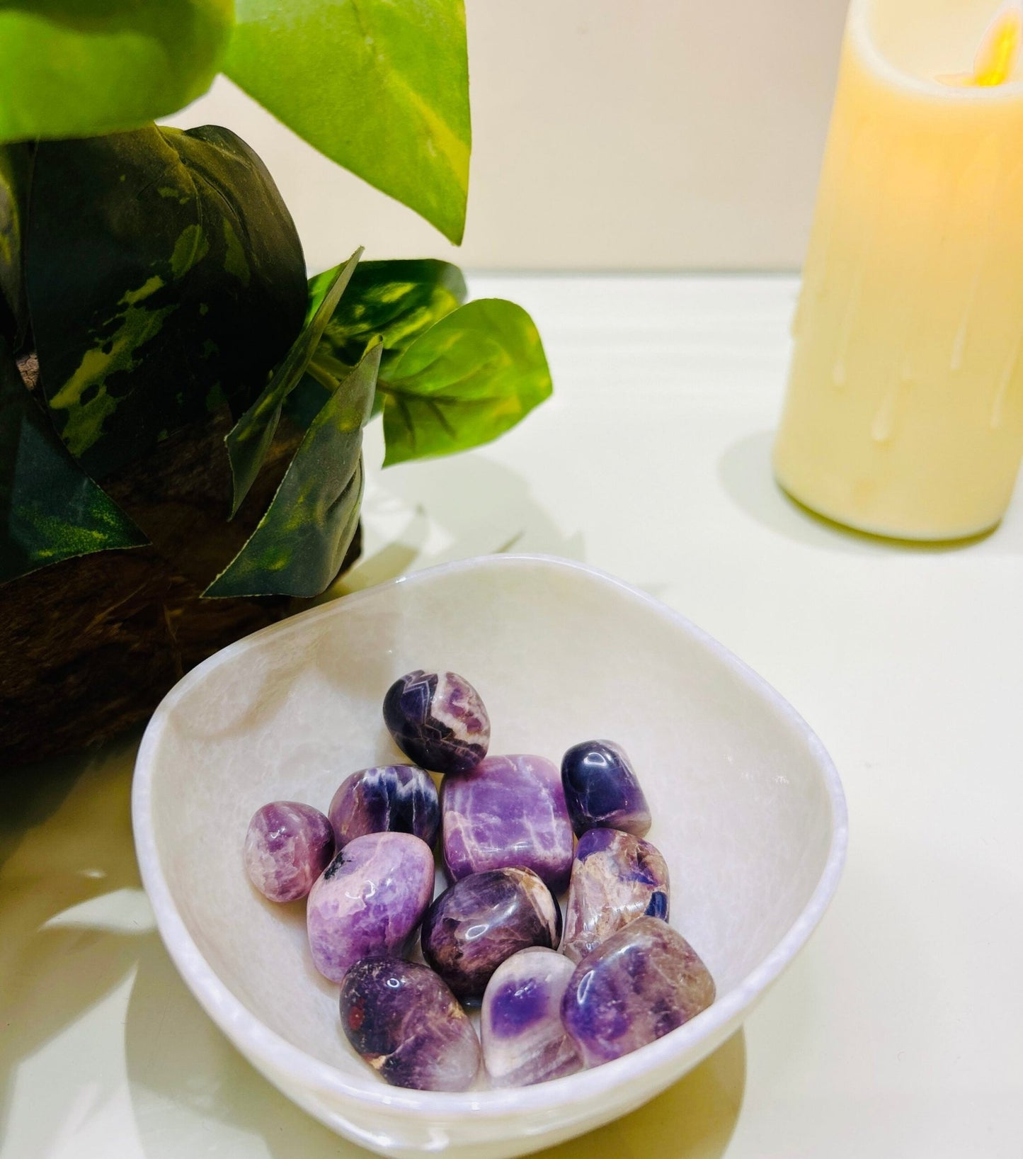 Natural Amethyst Tumbles – Calmness, Clarity & Protection - Ankshaktiyaan by seemaa arora