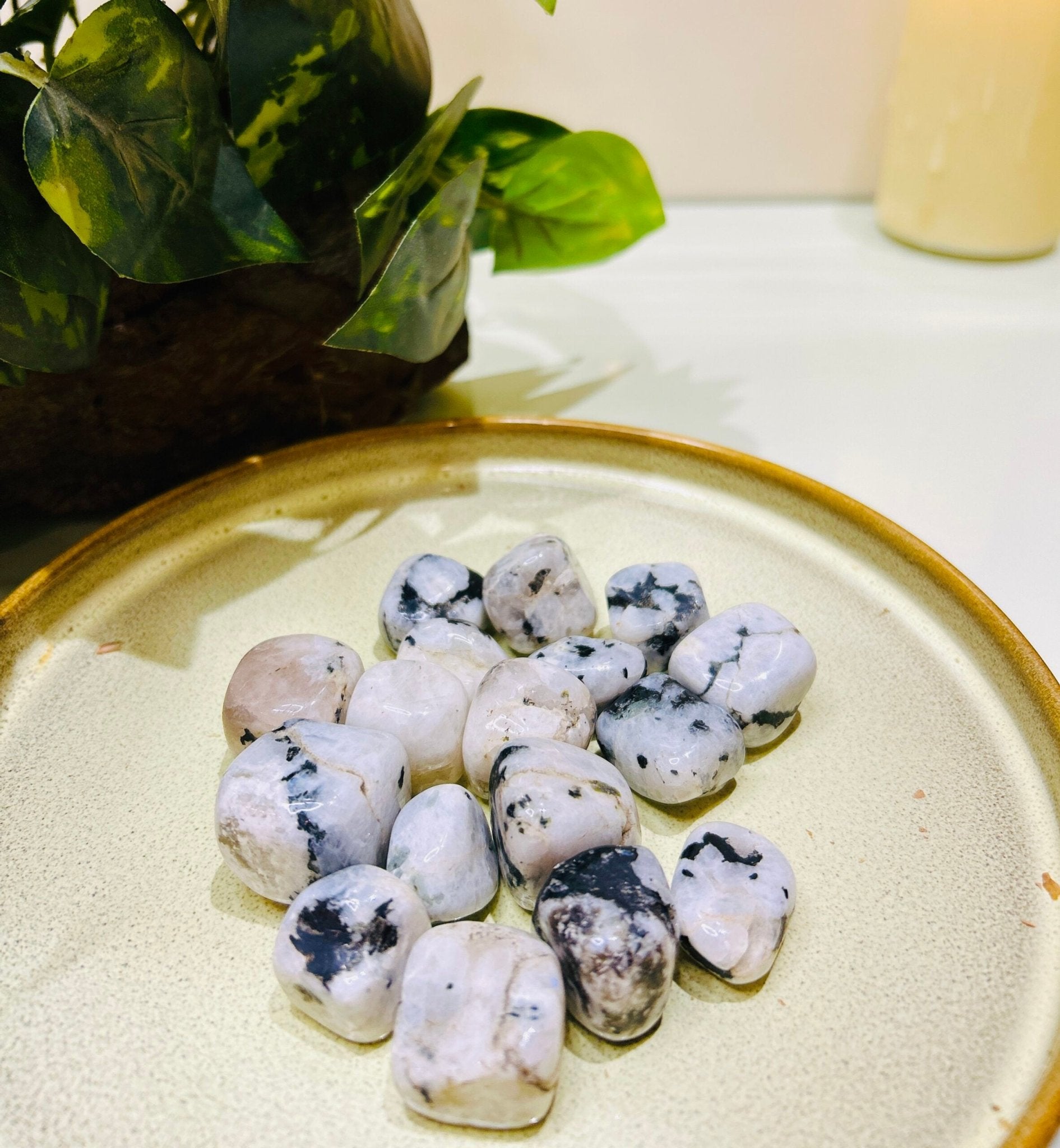 Natural Moonstone Tumbles – Intuition & Emotional Balance - Ankshaktiyaan by seemaa arora