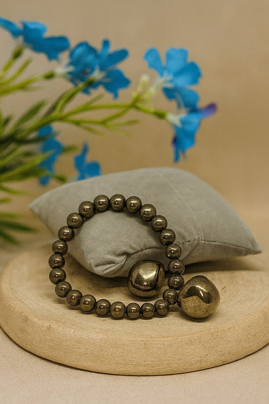Pyrite Bracelet - Ankshaktiyaan by seemaa arora