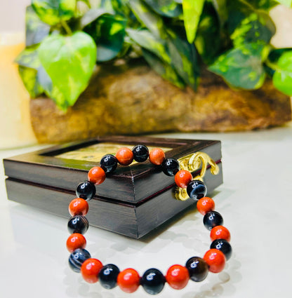 Root Strength Bracelet – Red Jasper & Sulemani for Stability & Protection - Ankshaktiyaan by seemaa arora
