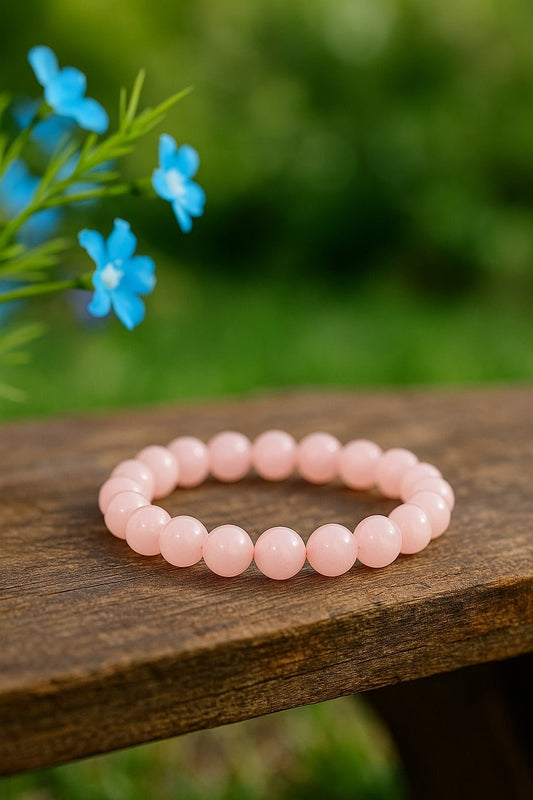 Rose Quartz Bracelet - Ankshaktiyaan by seemaa arora
