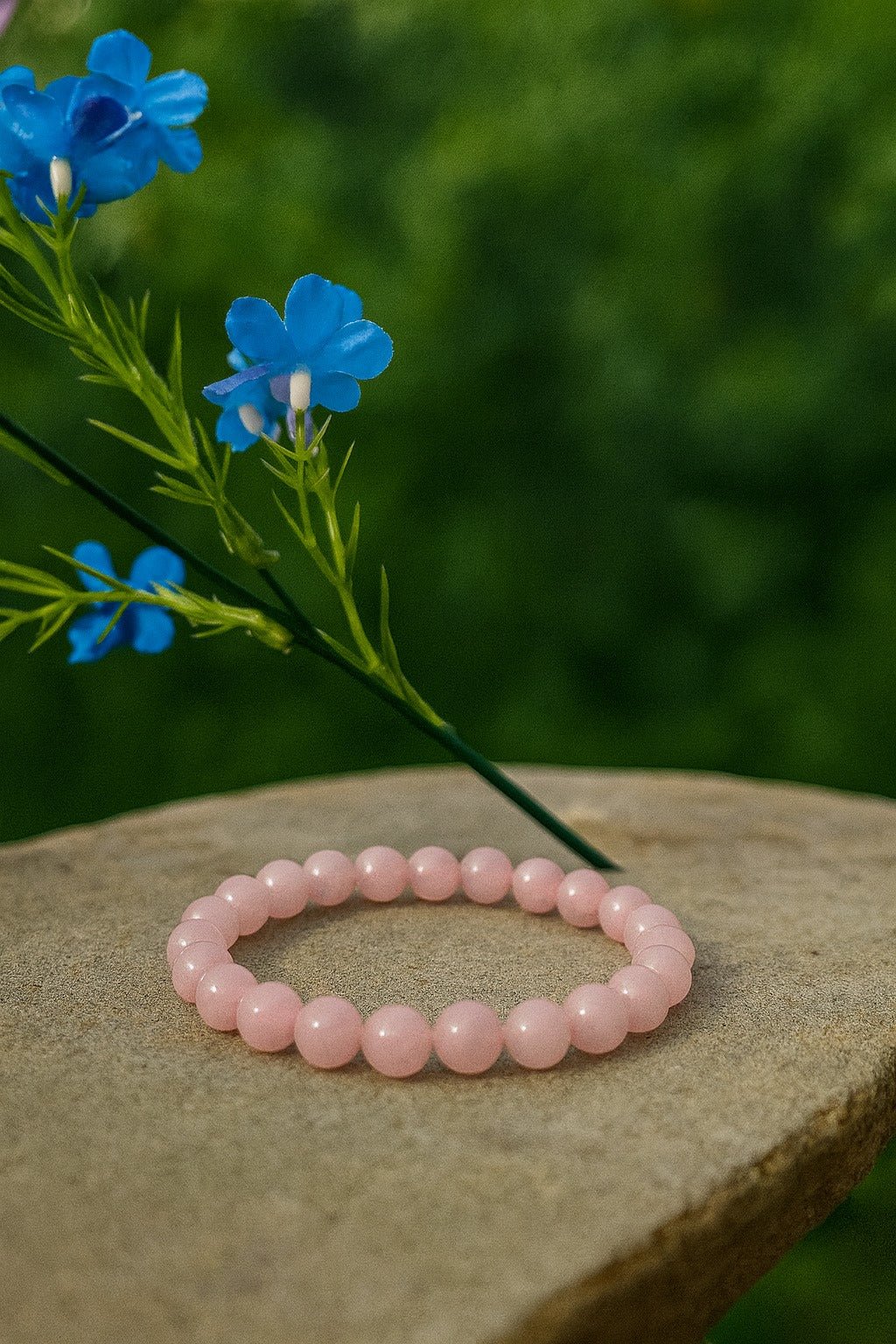 Rose Quartz Bracelet - Ankshaktiyaan by seemaa arora